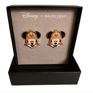 Mickey Mouse Turkey Hat Disney BaubleBar Thanksgiving Stud Earrings.